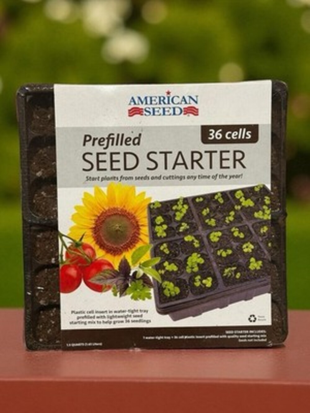 American Seed Prefilled Seed Starter 36 Cells Seed Starter Kit With Tray NEW
